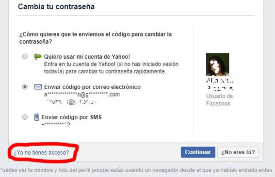 Facebook amigos de confianza